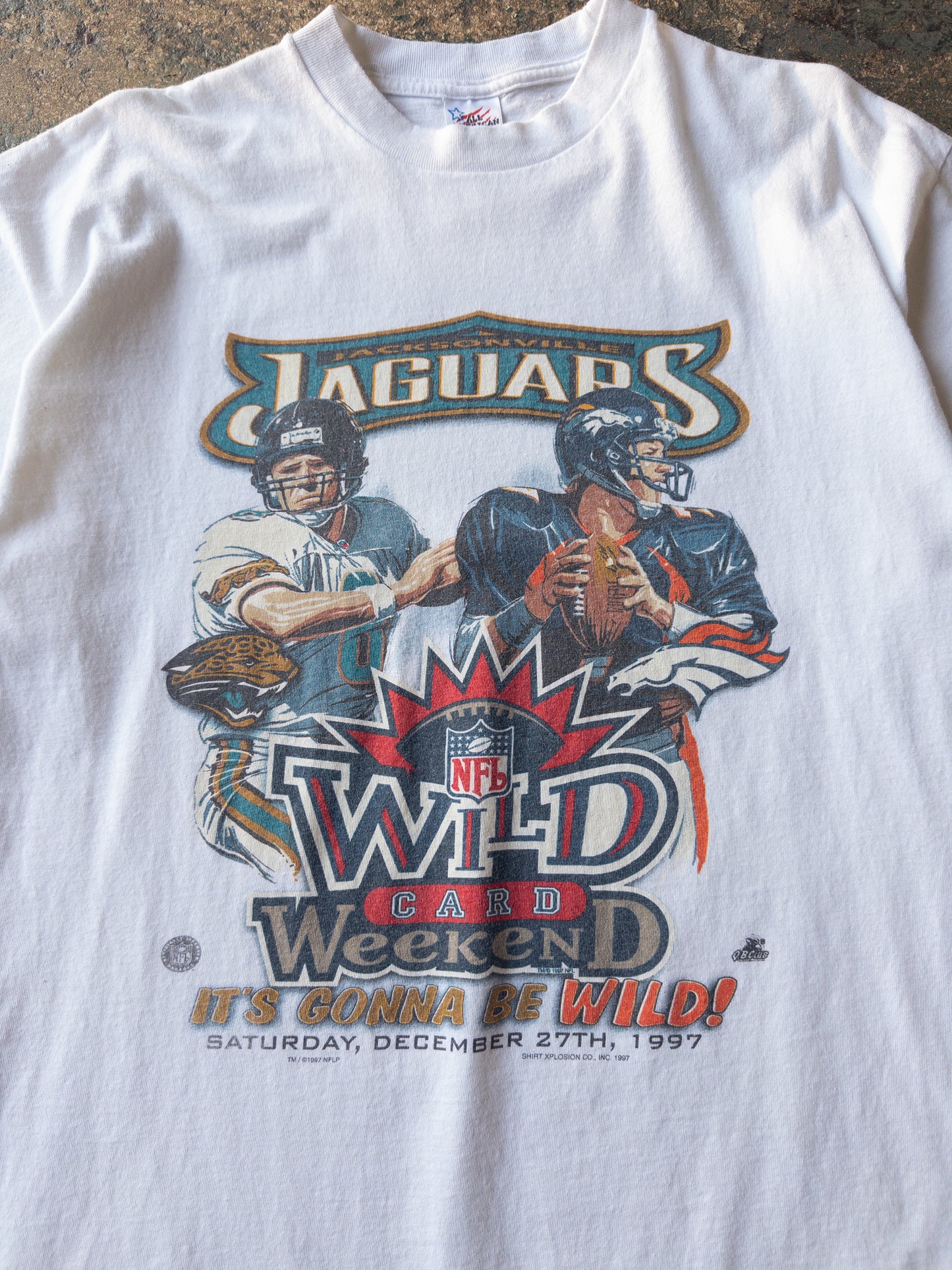 Vintage 90s Jacksonville Jaguars Wild Card Weekend Tee - XL
