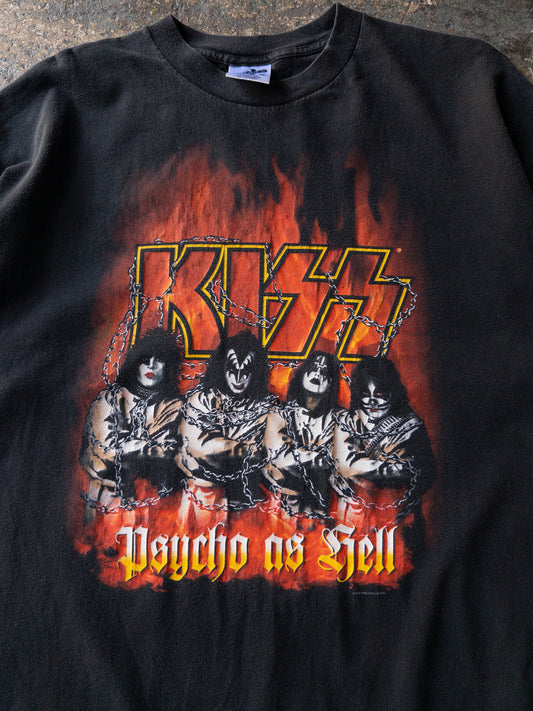 Vintage 90s Kiss Psycho As Hell Tee - XL