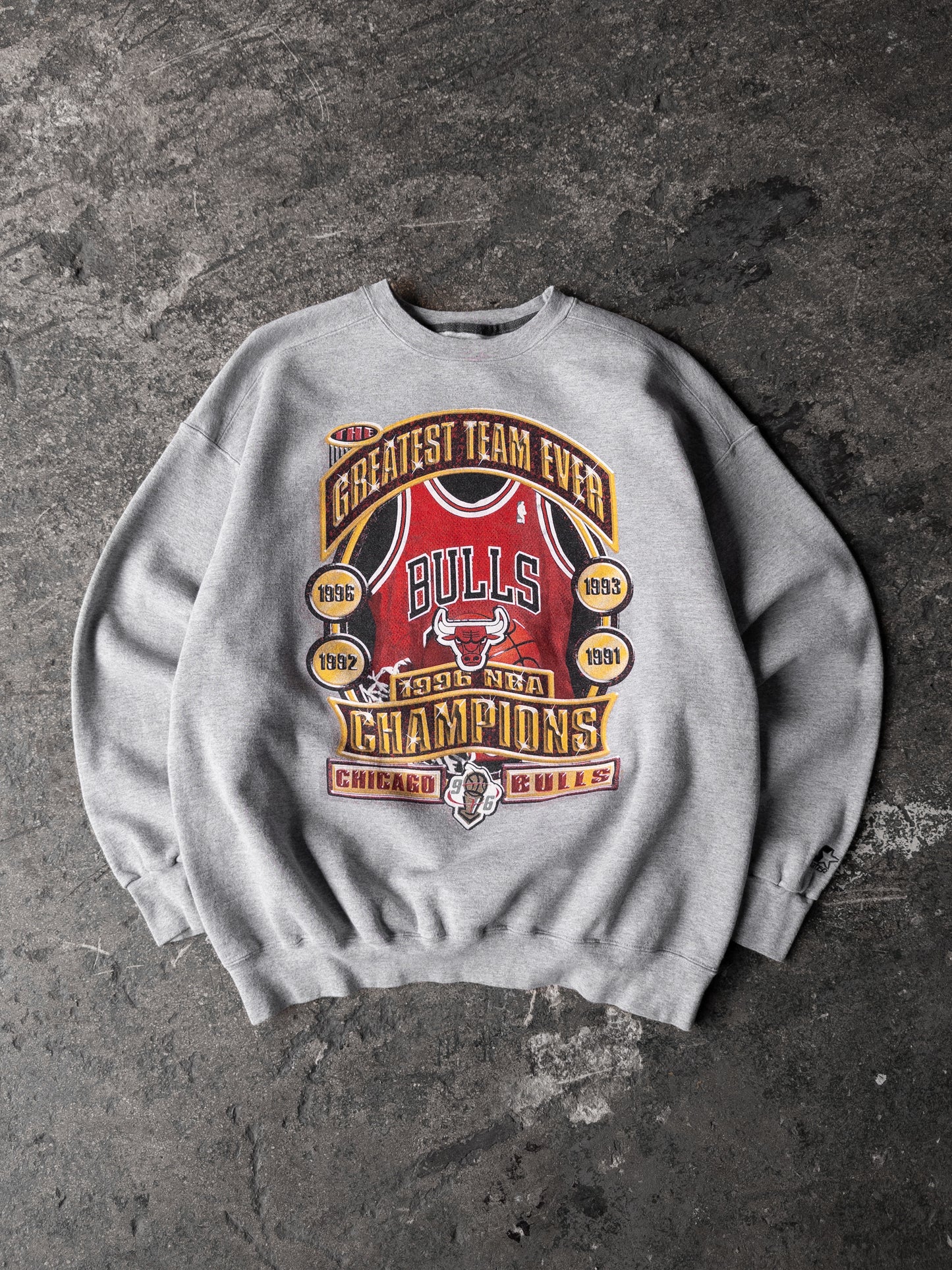 Vintage 90s Chicago Bulls NBA Champions Starter Crewneck - XL