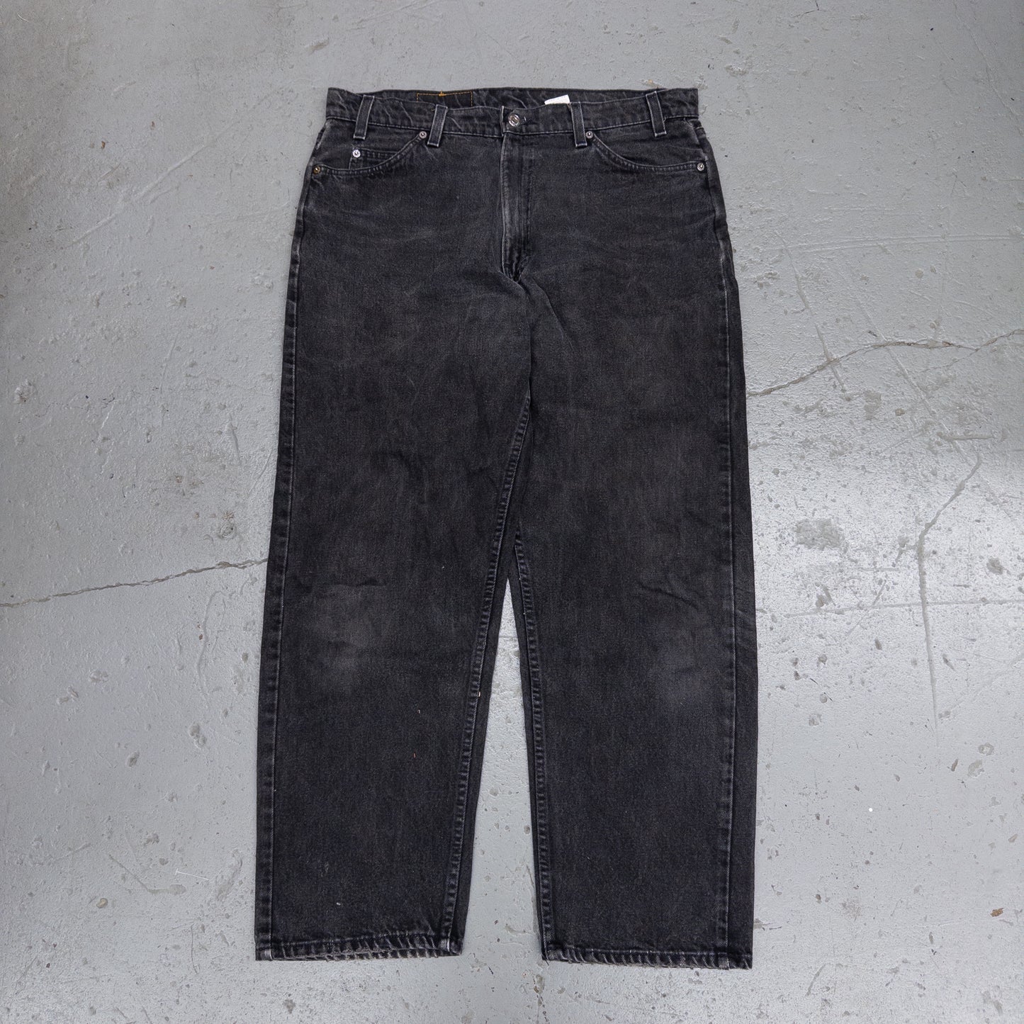 Vintage 90s Levi’s 565 Orange Tab Black Men's Jeans - 36x30