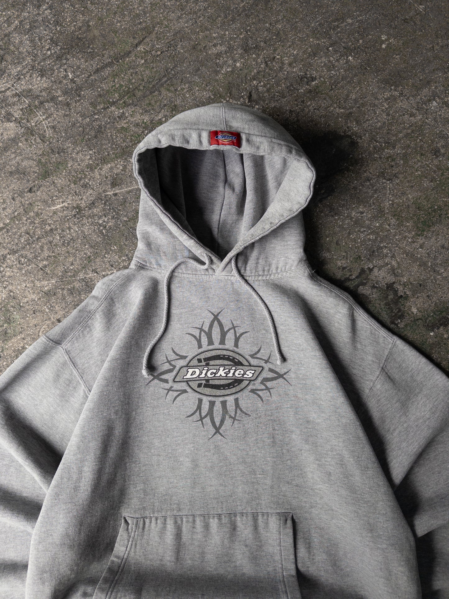 Vintage 2000s Dickies Gray Logo Hoodie - XL