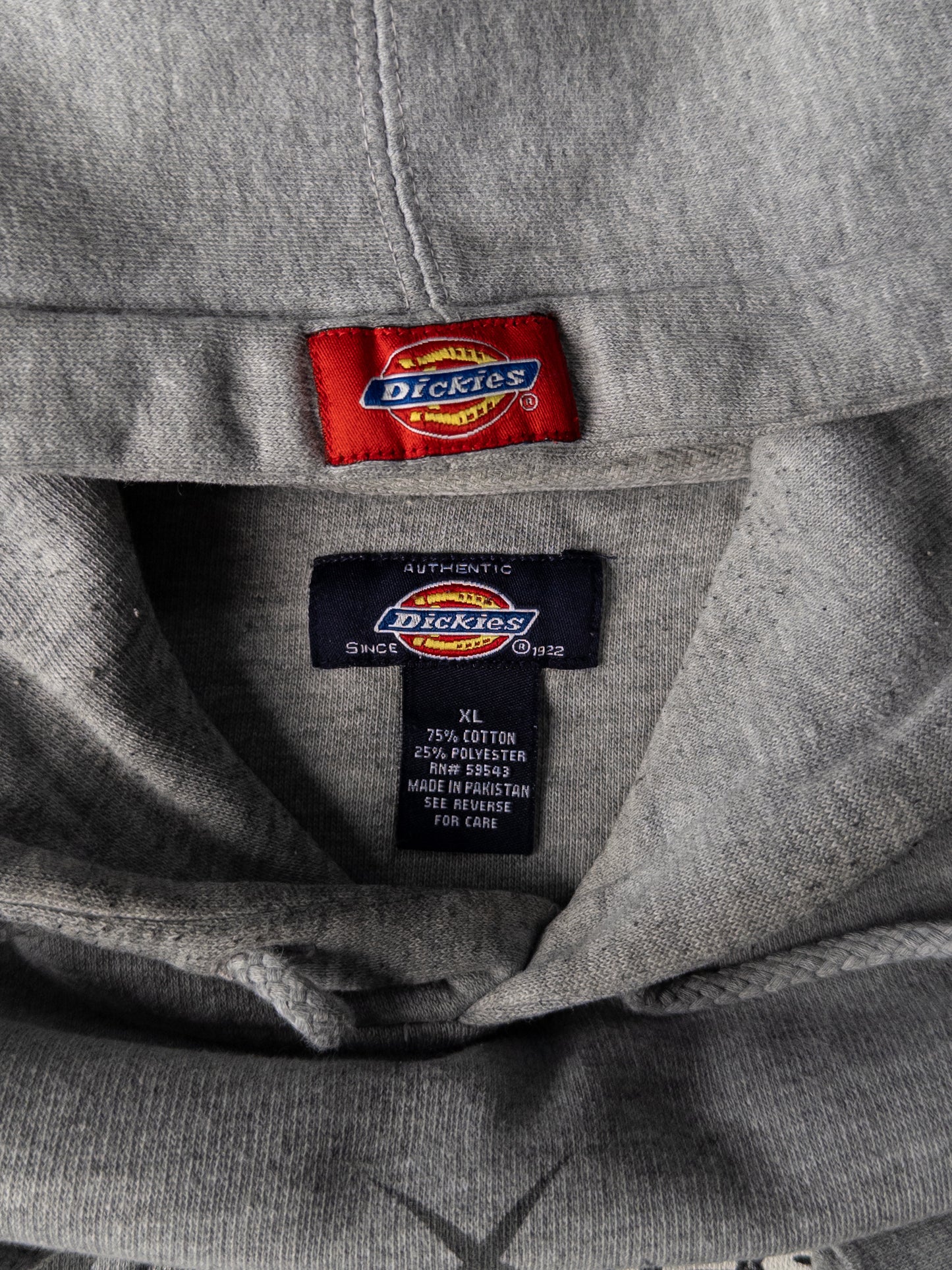 Vintage 2000s Dickies Gray Logo Hoodie - XL